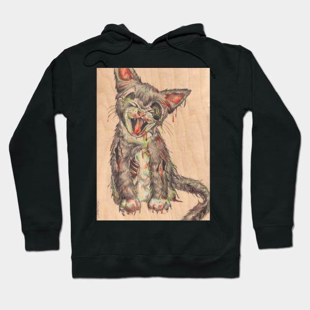 Cat Scratch Fever Hoodie by JenLightfoot